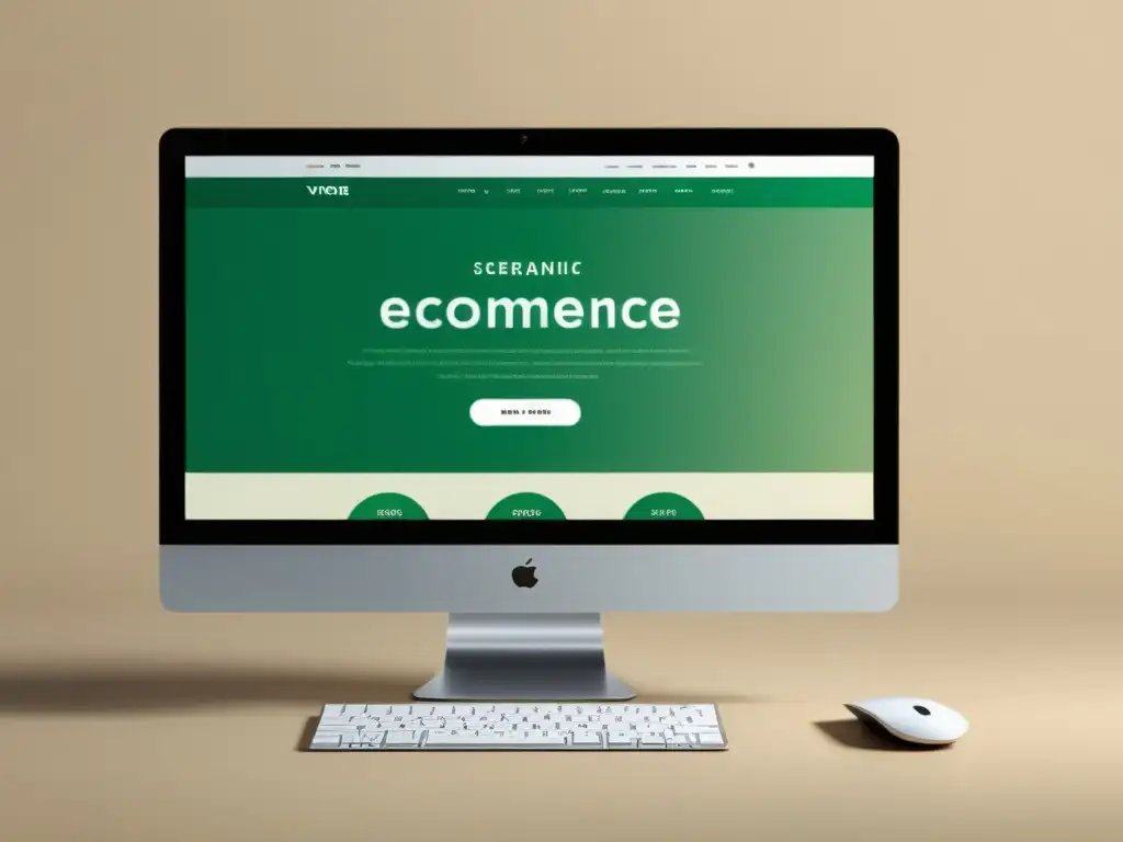 Captura de pantalla de un elegante sitio web de ecommerce con diseño moderno y dinámico