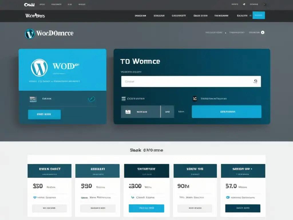 Captura de pantalla del panel de control de WordPress con plugin WooCommerce personalizado