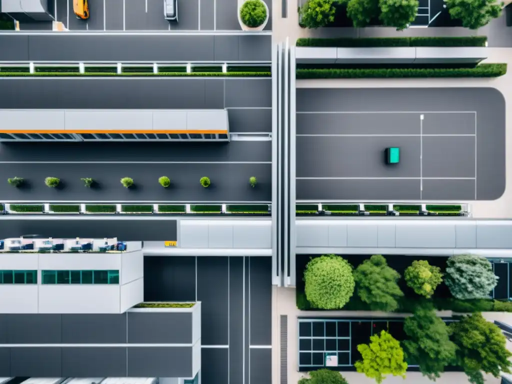 Centro de cumplimiento de comercio electrónico moderno en una ciudad asiática, con tecnología avanzada y conexiones globales