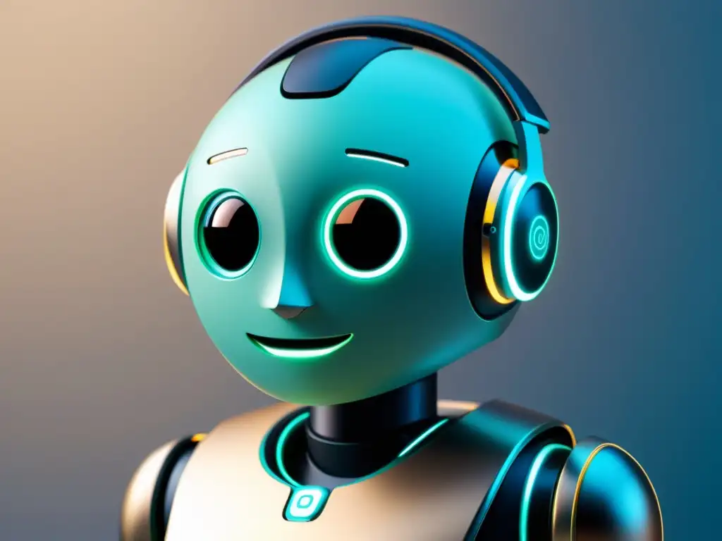 Un chatbot futurista y minimalista que mejora la atención al cliente con su interfaz personalizada y eficiente