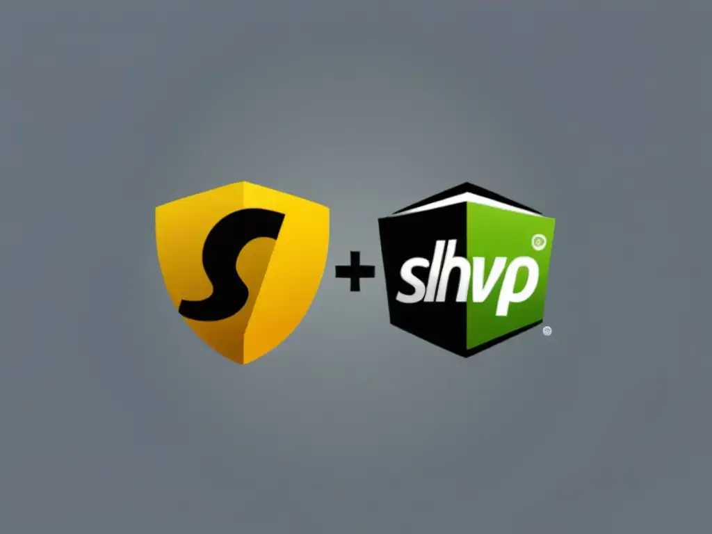 Comparativa integración Ecwid vs Shopify: Logos de Ecwid y Shopify lado a lado en un diseño minimalista y profesional