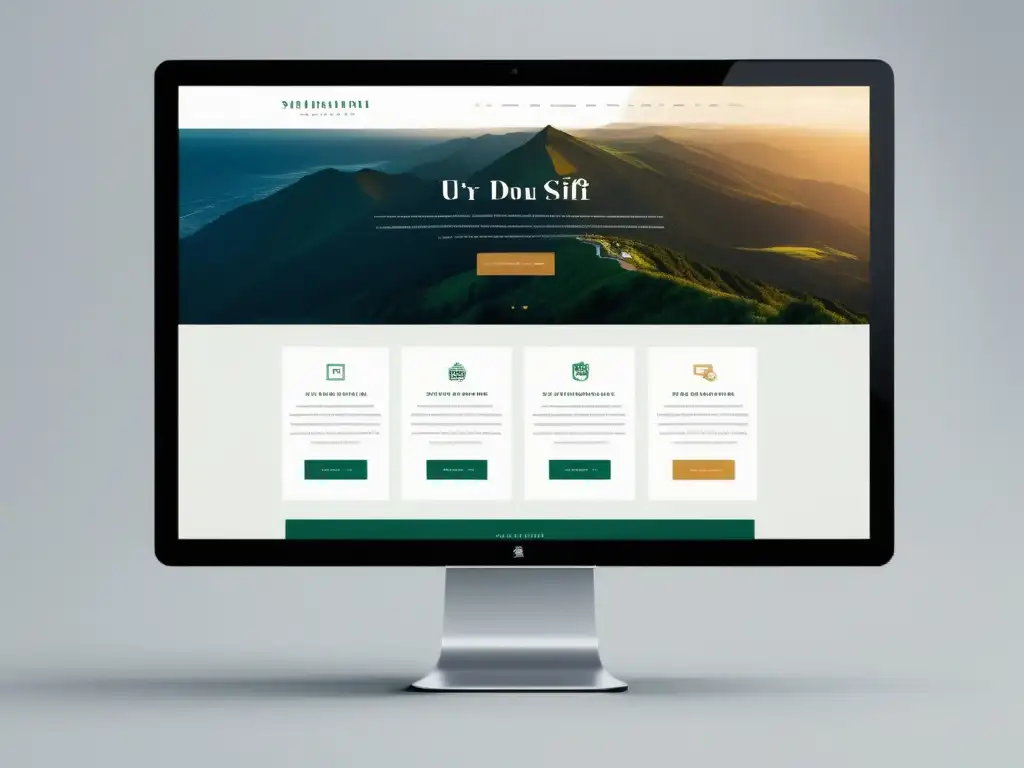 Un diseño web minimalista y elegante que mejora la legibilidad con tipografía limpia y espacios amplios, transmitiendo profesionalismo y sofisticación