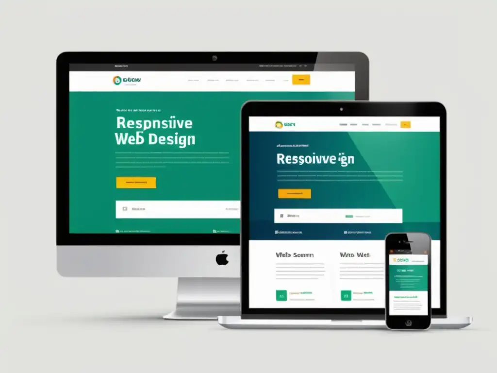 Diferentes dispositivos muestran un sitio web, destacando la flexibilidad del diseño web adaptable