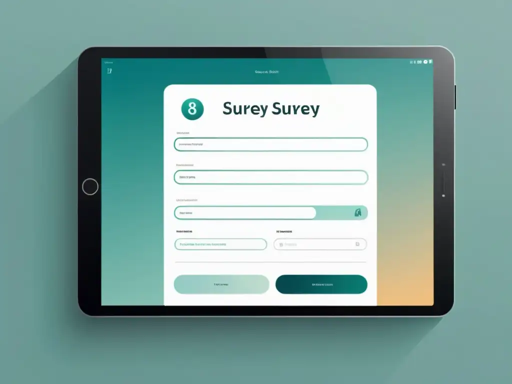 Encuestas online efectivas para Ecommerce: Formulario moderno y eficiente en tablet digital