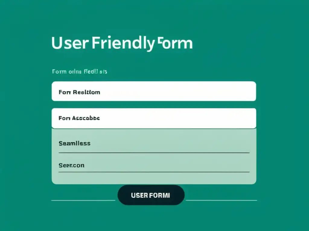Formularios amigables que reducen la tasa de abandono de clientes, con diseño minimalista, colores calmantes y experiencia intuitiva