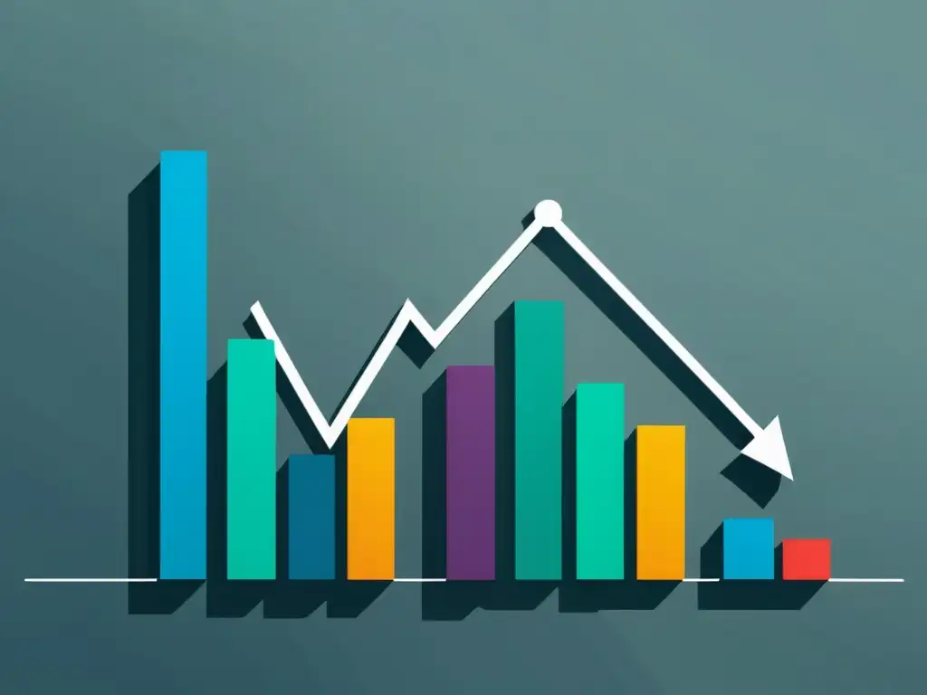 Gráfico empresarial mostrando tendencia al alza