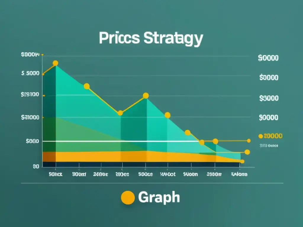 Gráfico de estrategias de precios dinámicos y recomendaciones personalizadas en un sitio web de ecommerce