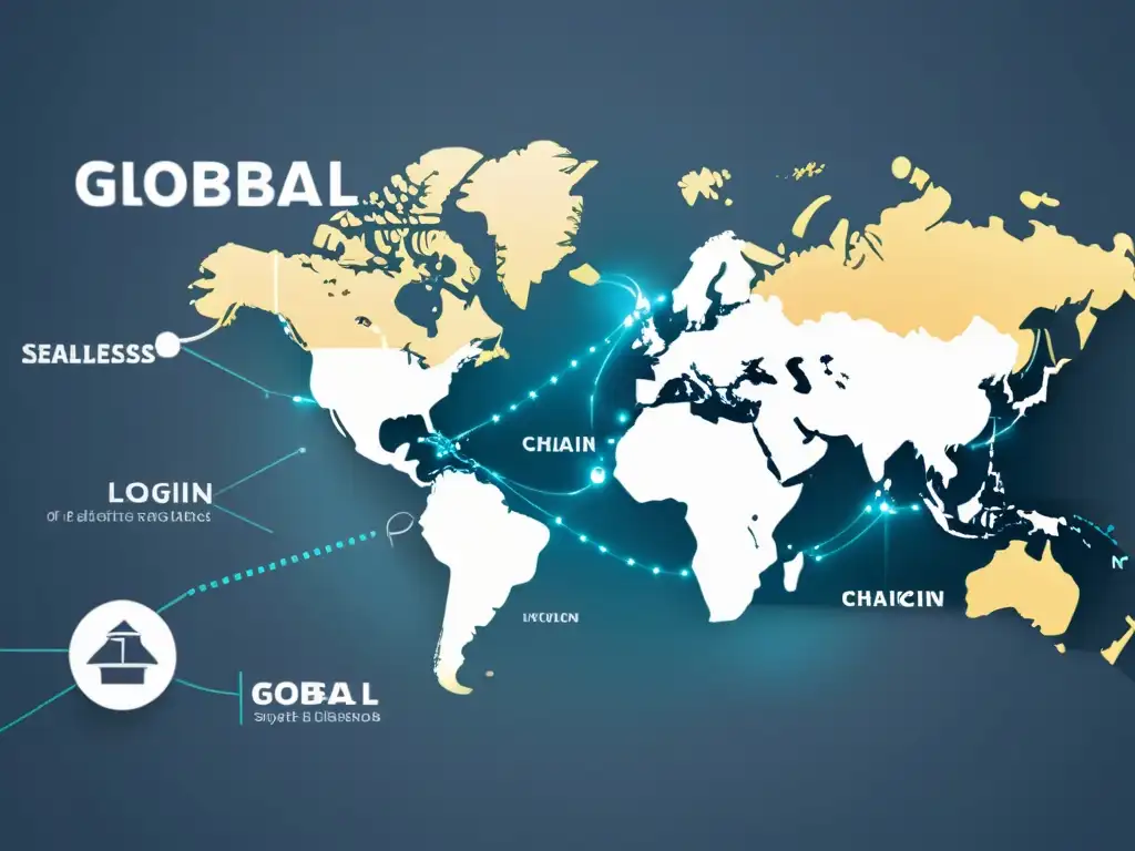 Imagen de una cadena de suministro global sin fisuras, con centros logísticos interconectados