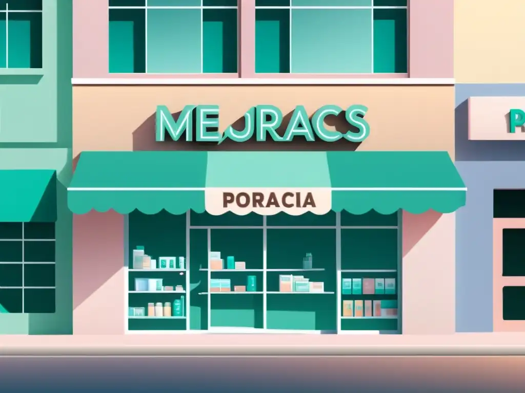 Imagen de una farmacia online con diseño moderno y acogedor, destacando las 'Mejores prácticas SEO para farmacia online'