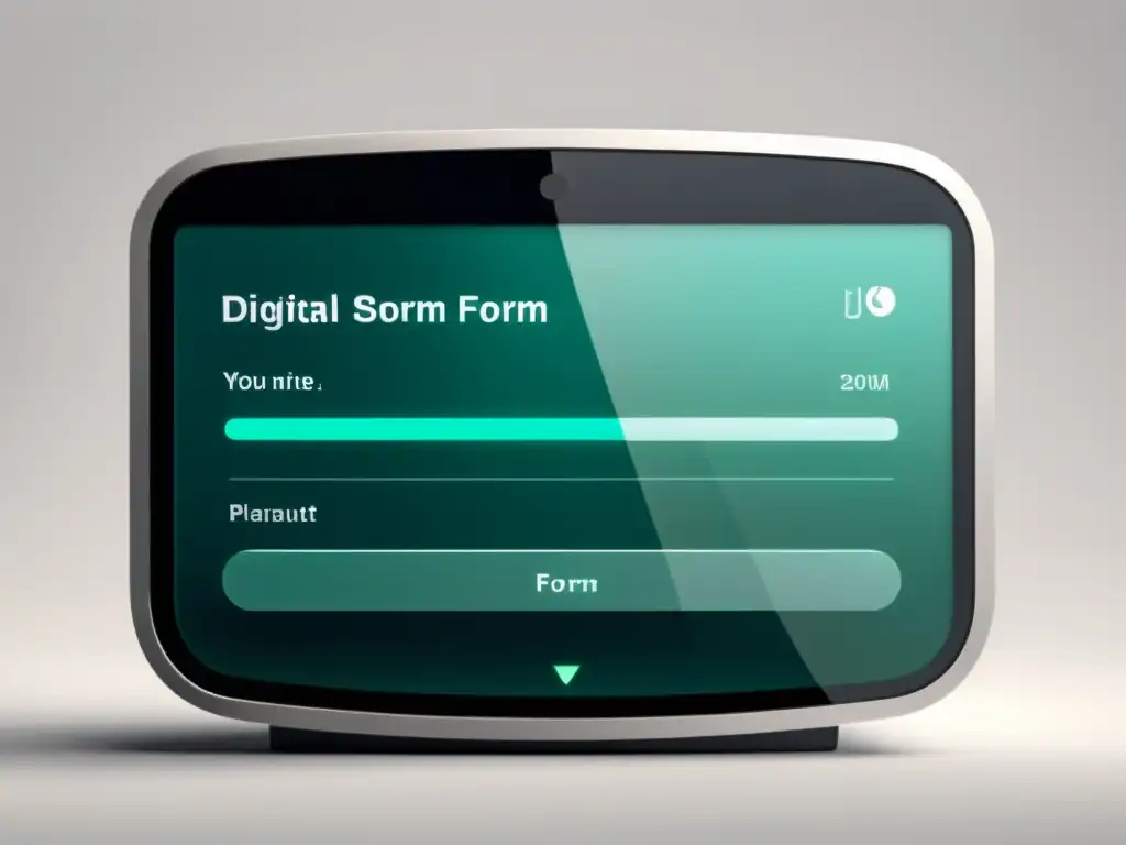 Imagen de un formulario digital moderno, amigable y profesional, para reducir la tasa de abandono de clientes