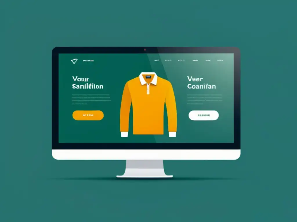 Impacto visual de la experiencia del usuario y SEO en una tienda online, con diseño minimalista y navegación intuitiva