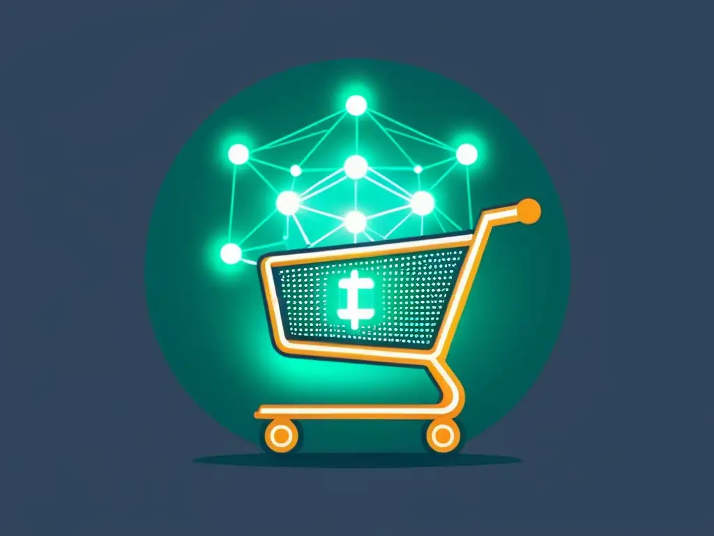 Integración futurista de recompensas en compras online con blockchain