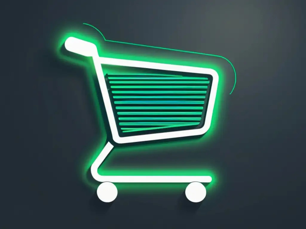 Interfaz digital moderna generando códigos de descuento automáticamente en un carrito de compras