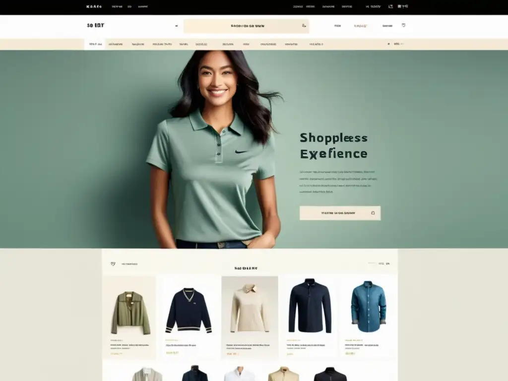 Interfaz de ecommerce con diseño minimalista y escritura UX que ejemplifica las mejores prácticas en UX Writing Ecommerce