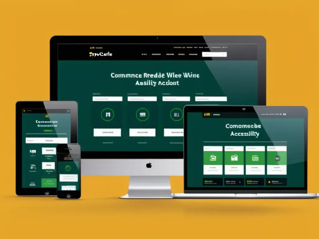 Interfaz de ecommerce moderna y accesible en varios dispositivos