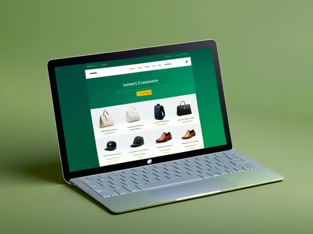 Interfaz de ecommerce moderna y elegante para mejorar UX en comercio electrónico