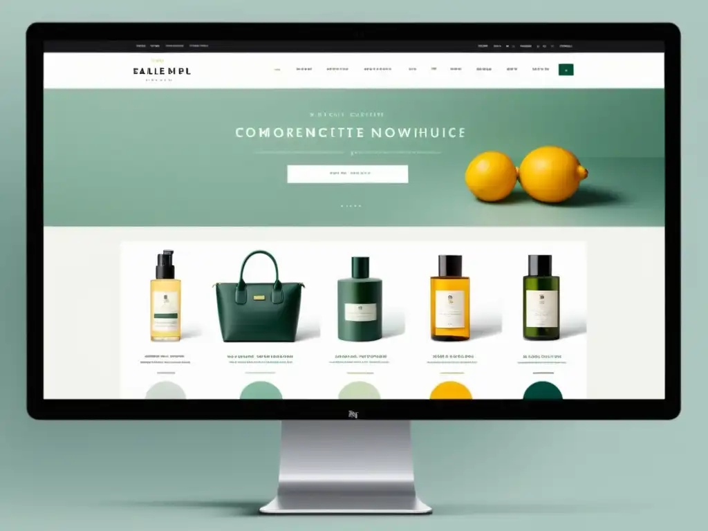 Interfaz de ecommerce moderna y minimalista con las mejores prácticas de UX writing para ecommerce
