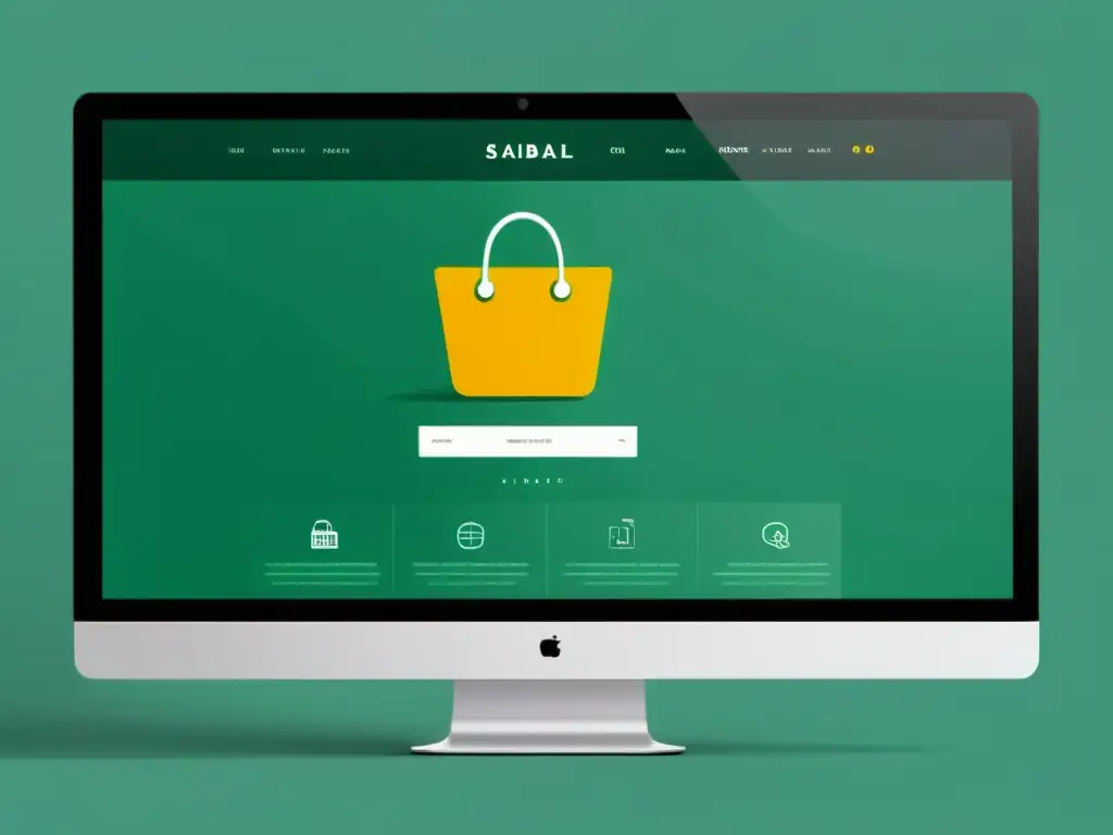 Interfaz de ecommerce moderna y minimalista con diseño profesional y facilidad de navegación