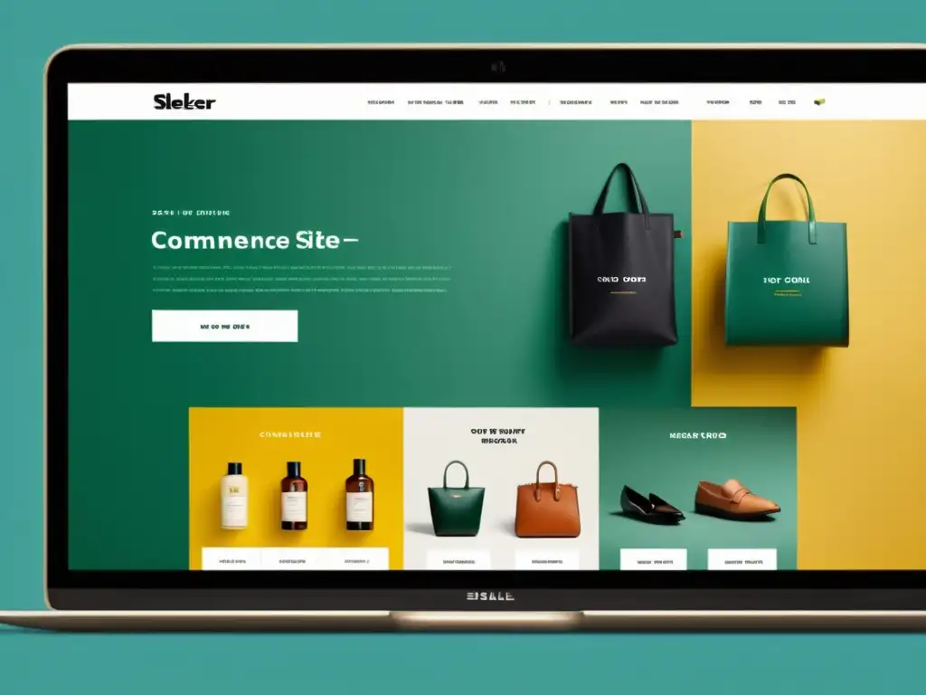 Interfaz elegante de comercio electrónico que cautiva con storytelling en UX/UI para comercio electrónico
