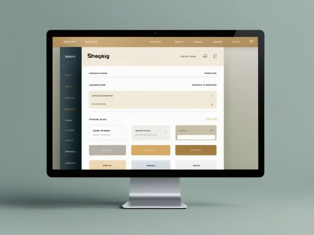 Interfaz minimalista para mejorar experiencia compra en línea con diseño limpio y eficiente