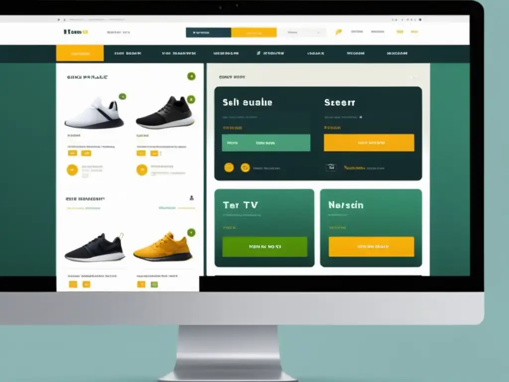 Interfaz minimalista y moderna de un marketplace online, con diseño limpio y eficiente para destacar en el competitivo mundo del ecommerce