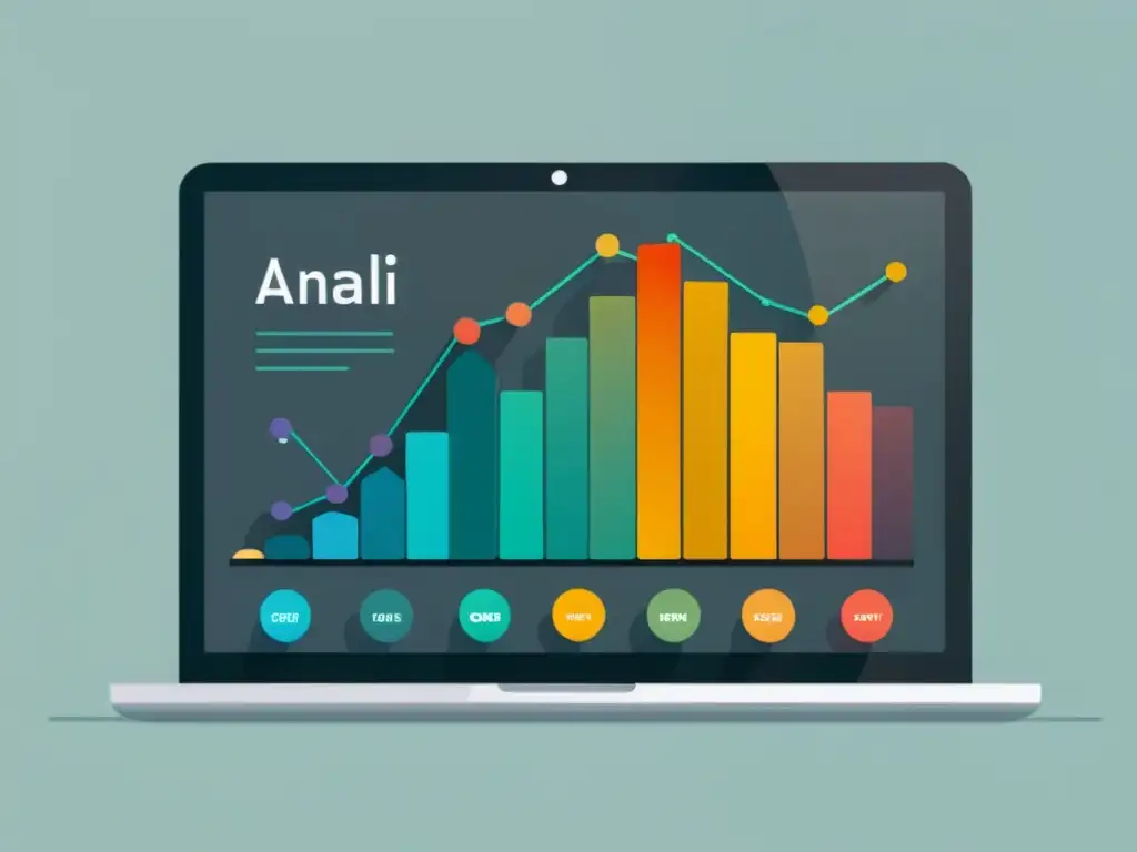 Interfaz moderna muestra gráfico de análisis de sentimiento