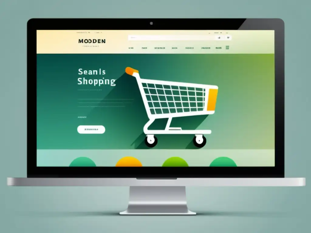 Interfaz ecommerce moderna con integración efectiva carrito compras, transmite profesionalismo y confianza