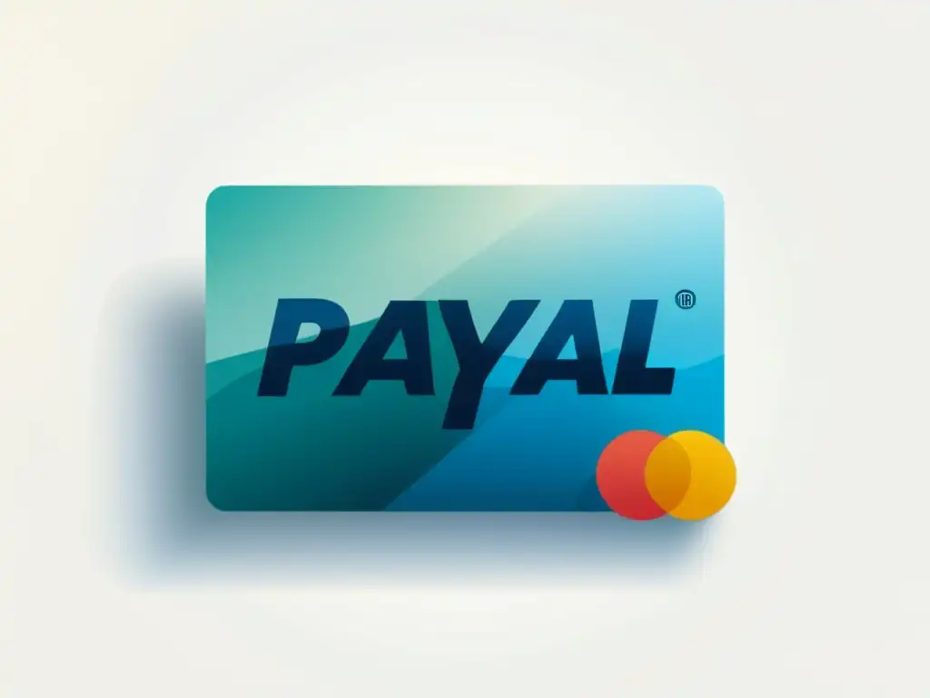 Interfaz de pago online moderna y segura con el logo de PayPal