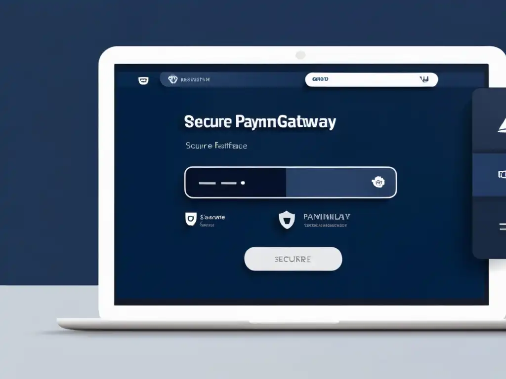 Interfaz de sistema de pago seguro en ecommerce: moderna, confiable y lista para confirmar el pago