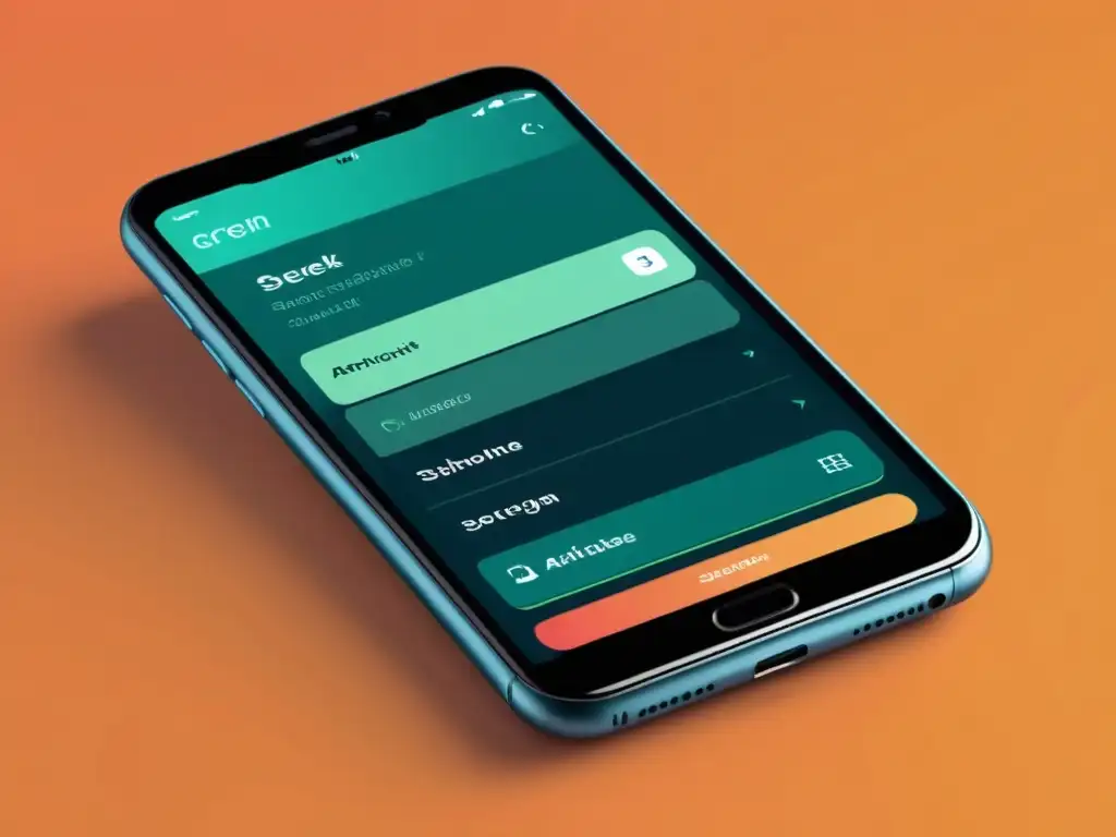 Interfaz de smartphone moderna con animaciones sutiles para mejorar la experiencia usuario en diseño UI