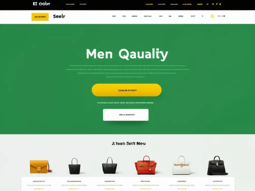 Interfaz de tienda online moderna y elegante con diseño UX/UI para mejorar tasa conversión