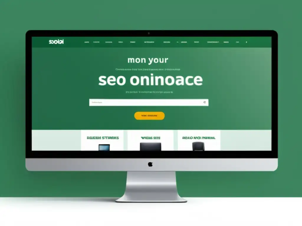 Interfaz de tienda online moderna y minimalista con imágenes de productos de alta resolución y estrategias SEO OnPage para tiendas online