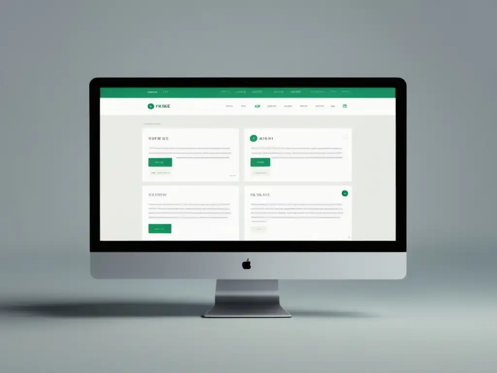 Interfaz web moderna con impacto del espacio en blanco para una experiencia de usuario clara y reconfortante