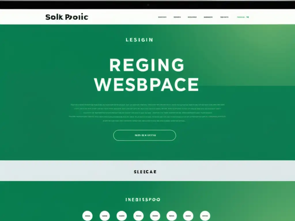 Interfaz web moderna y minimalista con destacado copy estratégicamente colocado