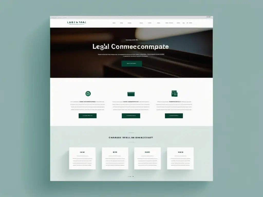 Presentación de información legal ecommerce: Página de términos y condiciones con diseño minimalista y profesional