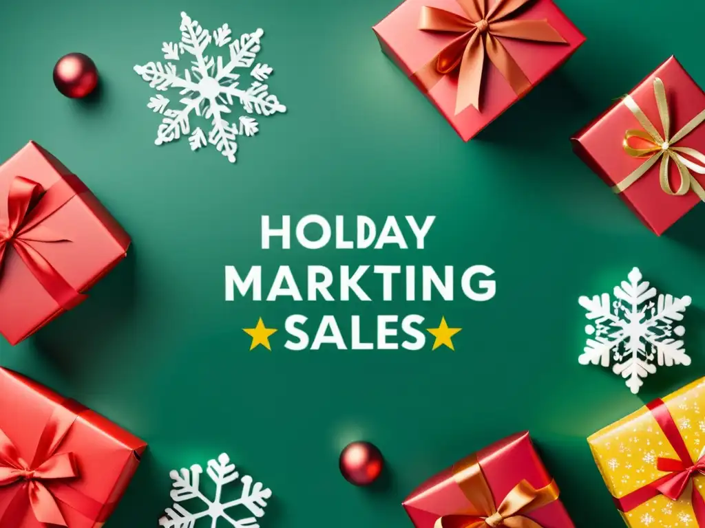 Marketing estacional para festividades online: Campaña de ventas festivas con diseño moderno, elementos festivos y llamativos visuales