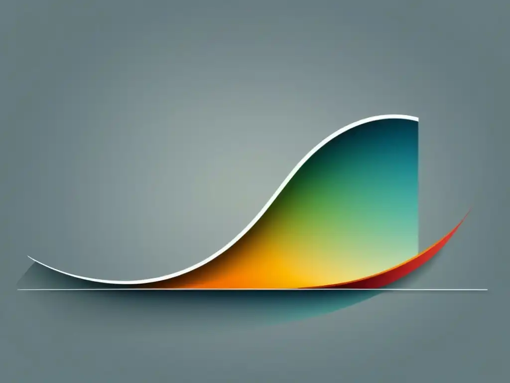 Ilustración minimalista de una curva de elasticidad de precios que muestra el impacto en las ventas