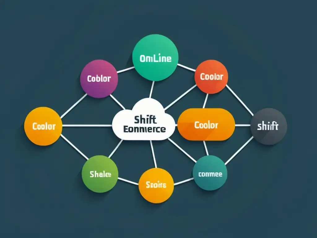 Representación minimalista de la evolución del Ecommerce Marketplace Descentralizado