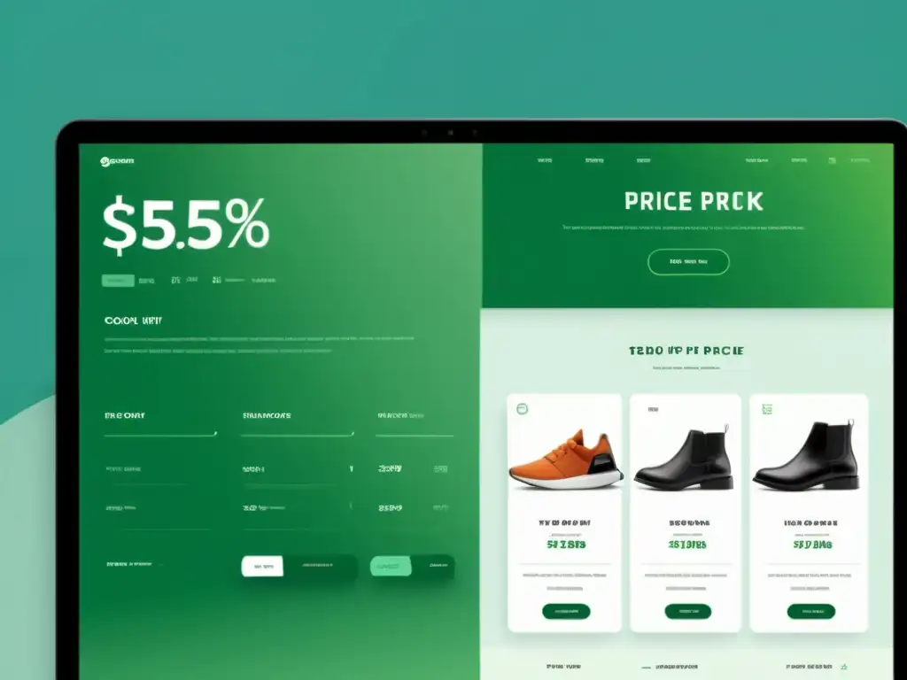 Implementación de modelos de precios dinámicos en ecommerce: interfaz moderna y sofisticada con características de precios dinámicos y diseño minimalista