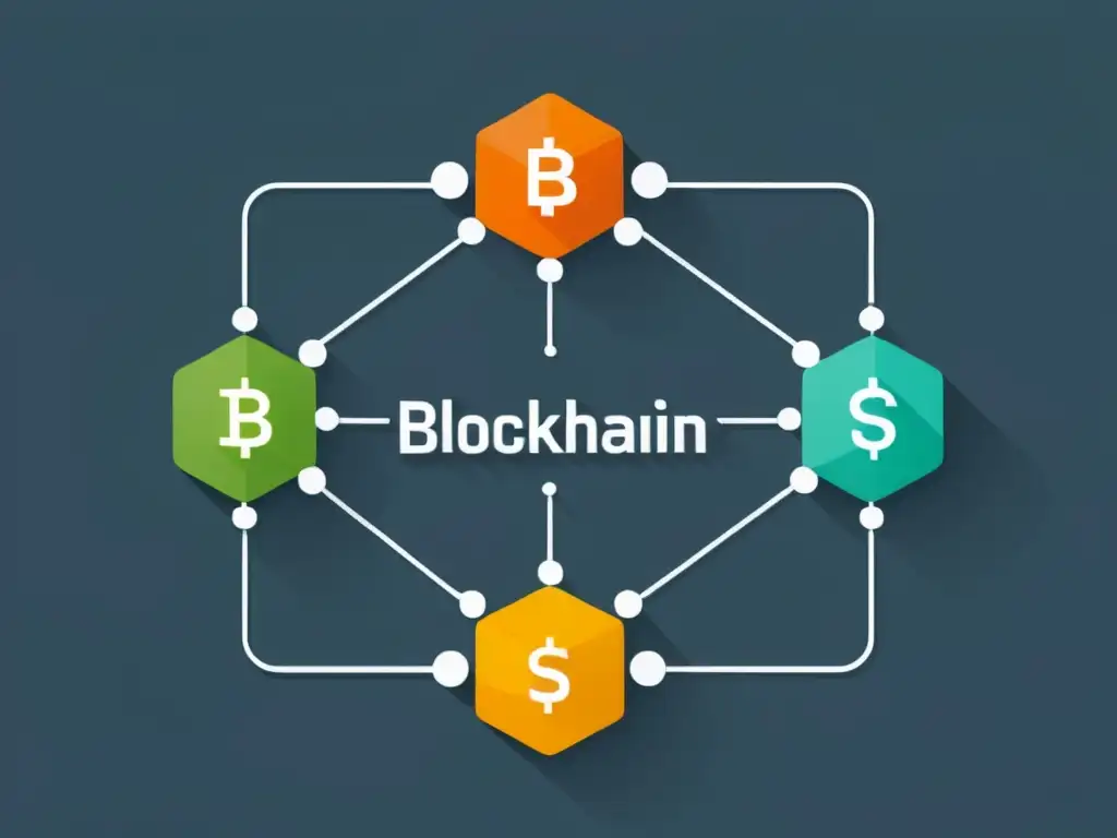 Interconexión de nodos en innovación blockchain en cadena de suministro ecommerce