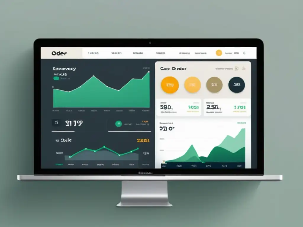 Panel de control de plataforma de Ecommerce autogestionada con diseño minimalista y herramientas de autoadministración