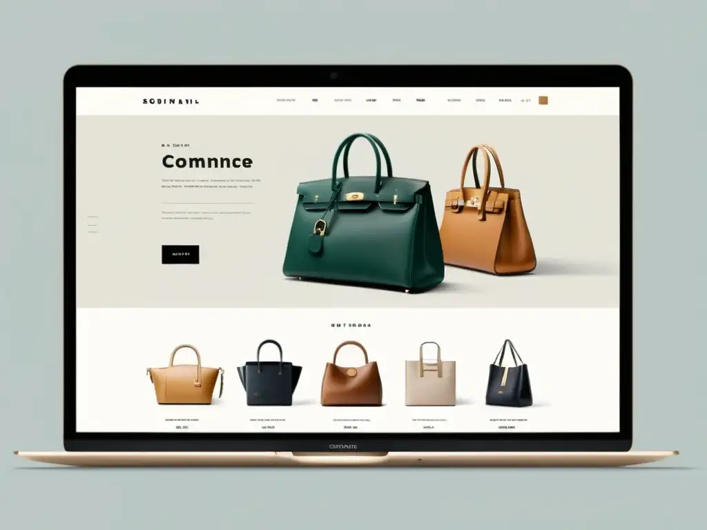 Una plataforma ecommerce impactante con una elegante tienda online, diseño moderno y profesional para una óptima experiencia de compra