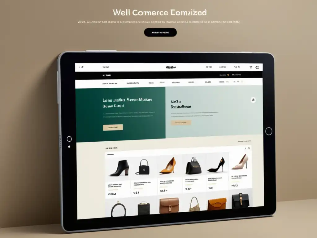 Exploración fácil y satisfactoria de categorías en tablet con diseño profesional y prácticas de ecommerce destacadas
