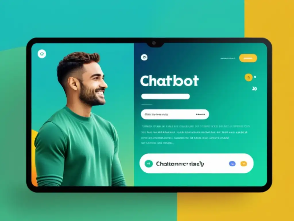 Un sitio web vibrante y moderno con un chatbot personalizado mejora la atención al cliente