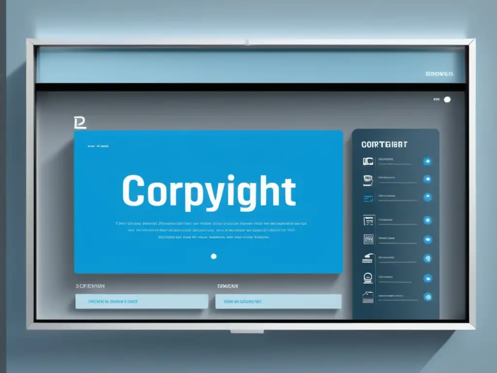 Una tienda digital minimalista y elegante con énfasis en la normativa de derechos de autor en ecommerce