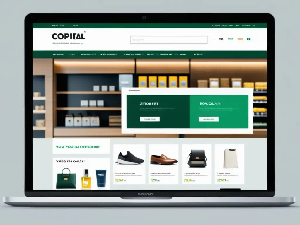 Tienda digital minimalista, moderna y sofisticada promoviendo programas de fidelización clientes en ecommerce