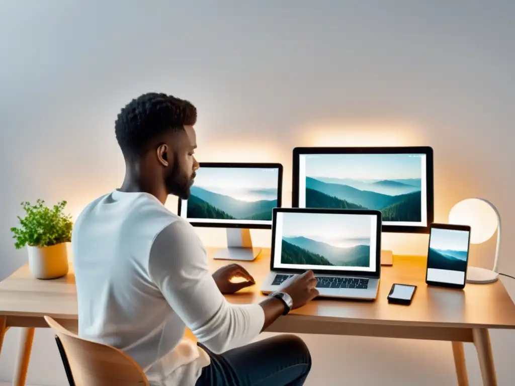 Interacción tranquila con dispositivos digitales, creando coherencia en personalización multicanal