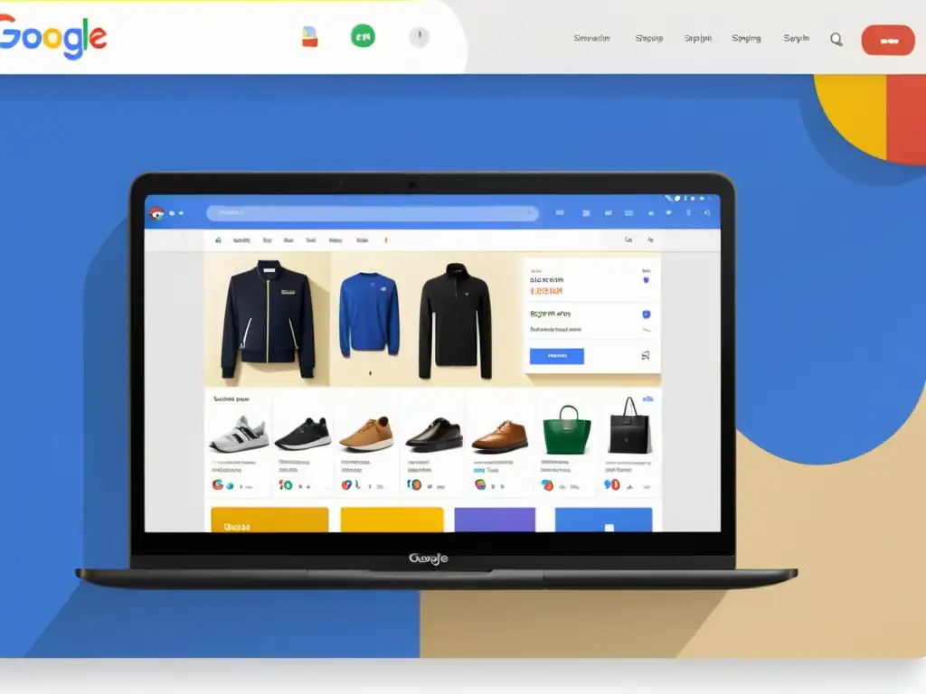 Aumentar ventas con Google Shopping: imagen de una página dividida que muestra la diferencia entre compras organizadas y desorganizadas