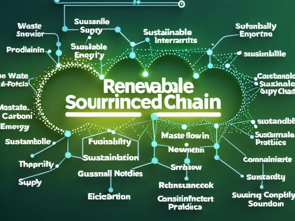 Una representación visual impresionante de prácticas sostenibles en la cadena de suministro